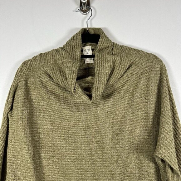 Free People We The Free Turtleneck Sweater Olive Green Ribbed Women’s Size XS - Picture 3 of 7
